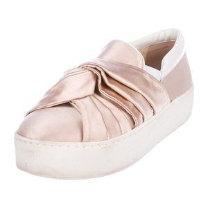 Nº 21 Satin Platform Slip-On Sneakers
